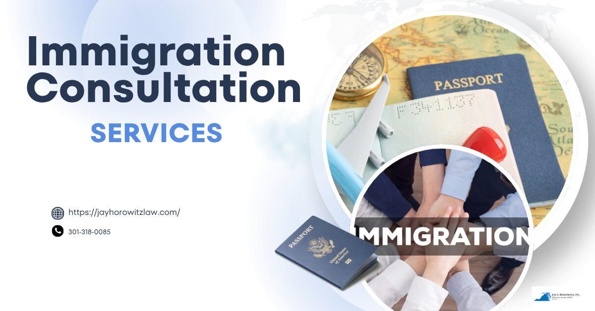 Blue And White Modern Immigration Consulting Facebook Post 1200 X 628
